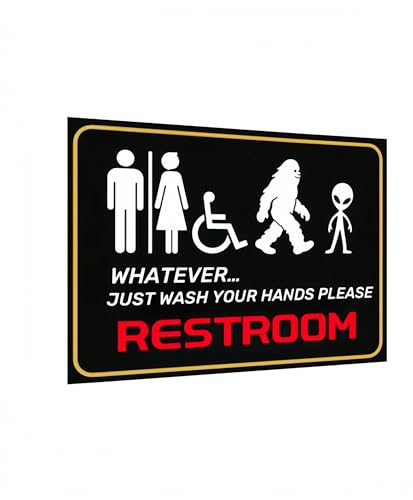 Save on Funny Alien Bathroom Sign with Code ZHENJ8O8