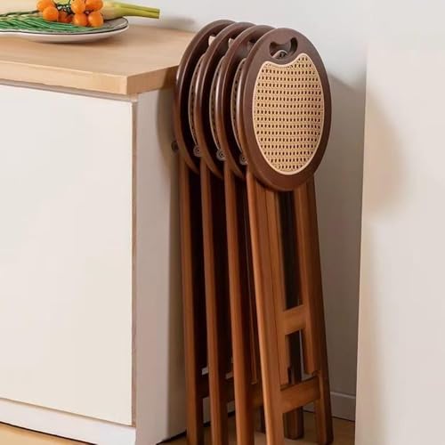 Tabourets de bar pliants en bois portables pliables pour petite cuisine