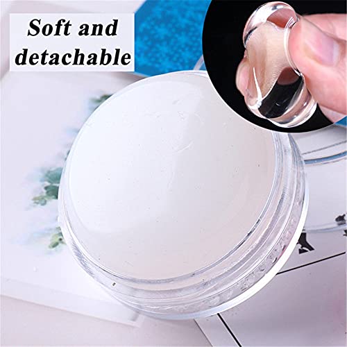 Dornail Clear Silicone Nail Stamper French Tip Nail Art Stamper Jelly Stamper For Nails French Nail Stamper Kit Manicure Nail Art Tools #TOP4