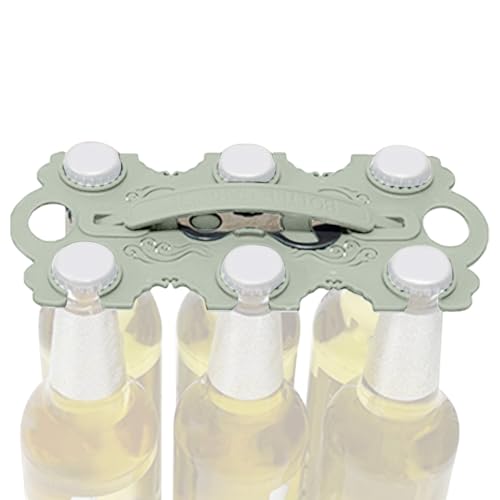 Porta birra per bottiglie, confezione da 6 portabevande | Organizer per acqua ghiacciata all'aperto picnic festa campeggio viaggi in auto