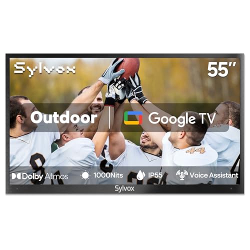 Image of SYLVOX 55'' Outdoor Smart TV 4K UHD Waterproof TV 1000NIT High Bright, Android 11.0 Support Download APP ARC & CEC, Suitable for Outdoor Use(Deckpro Series)