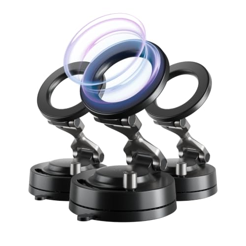 Image of Statik HyperMount (Gen 3) Magnetic Phone Holder, for iPhone and Android | Upgraded Magnet Strength, Nano-suction Adhesive Gel, 360 Rotation, Compatible with MagSafe, Metal Rings for Android