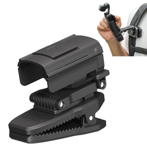 For DJI Osmo Pocket3 対応 バックパック・クイッククリップマウント マグネット式 バックパッククリップ バッグストラップマウント 360°回転 調節可能 for Pocket 3 アクセサリー