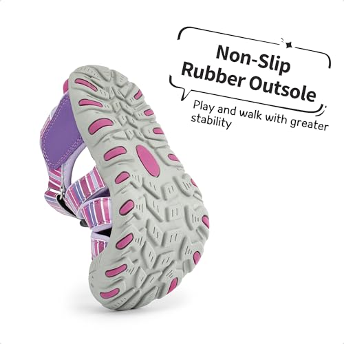 Image of DREAM PAIRS Boys Girls Closed-Toe Outdoor Summer Water Sport Sandals for Toddler /Little /Big Kid