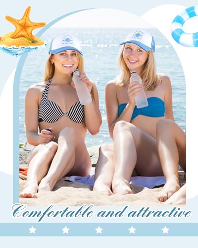 Image of Jecery 10 Pcs Trucker Hat for Women, Bach Party Mesh Baseball Cap for Bridal Shower Wedding Bach Party Favors