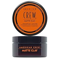 AMERICAN CREW – Matte Clay, 85 g, Stylingclay für Männer, Haarprodukt mit mittlerem bis starkem Halt, Stylingprodukt für optimale Formbarkeit, Struktur & leichten Glanz
