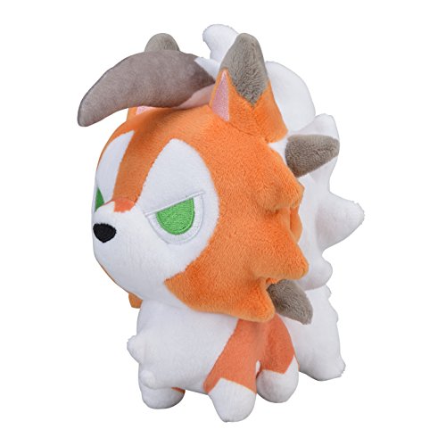 Pokemon Center Original (6.5-Inch) Poke Plush Lycanroc Doll Dusk Form (Sun/Moon Lugarugan)