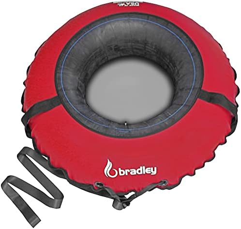 Bradley Snow Tubes: 50 inch Heavy Duty Inflatable Sledding Tubes for Adults - Towable Snow Fun! Best Snow Tubes for Sledding Adventure - Made in The USA!
