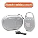 LTGEM Case Compatible with JBL Clip 4/5 Ultra Portable Waterproof Dustproof Bluetooth Speaker, White