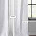HPD Half Price Drapes Heavy Faux Linen Light Filtering Curtains for Bedroom 96 Inches Long (1 Panel) - Rod Pocket Curtains for Living Room - Window Curtains Home Decor - 50 X 96, Rice White