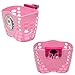 Kids Scooter Basket with Front Handlebar Accessories - 1 Pair Streamers and Bike Bell for Girls and Boys, Pink