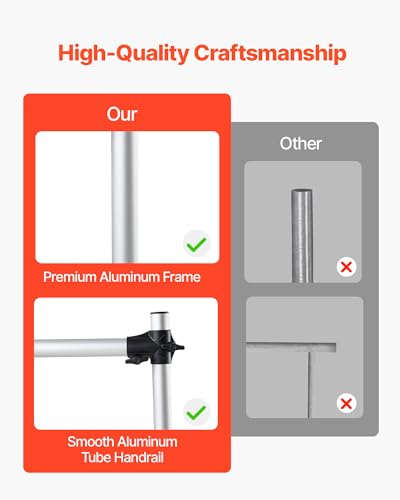 VEVOR Ballettstange Tanzstange freistehende Doppelstange (136 kg belastbar), höhenverstellbare (170-1165 mm) Stretchstange aus Aluminium für Ballett, Gleichgewichtstraining, Entspannungsübungen