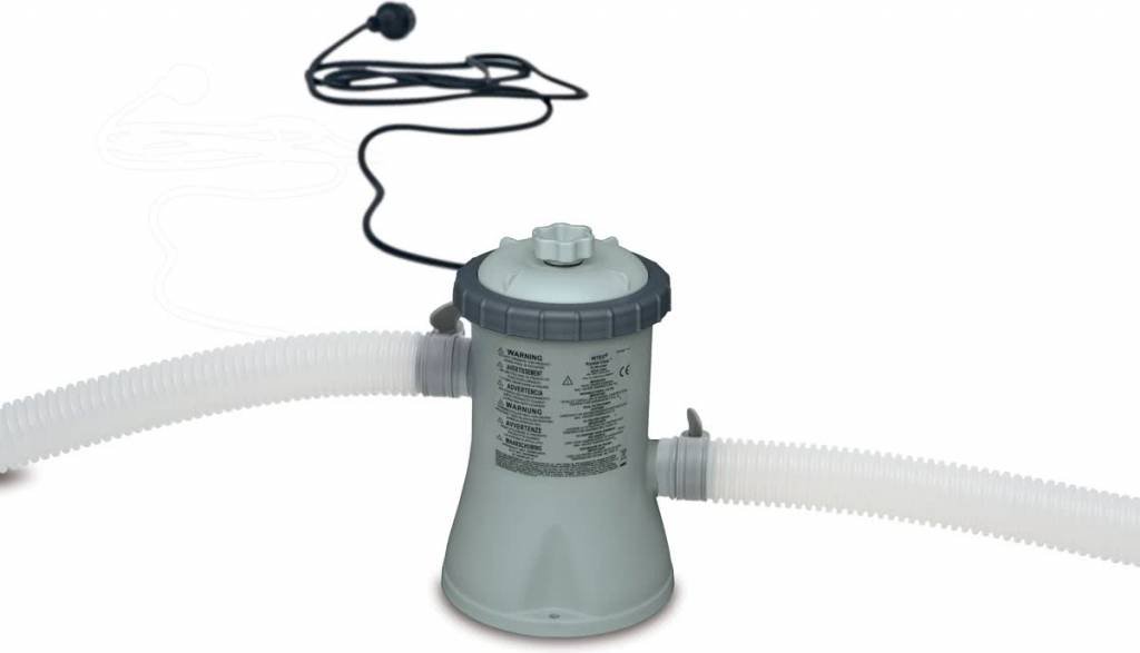 Intex 330 GPH Cartridge Filtre Pump (12 V), Gris, 17,​5 x 14 x 21 cm, 28602 GS