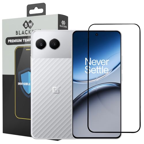 Image of Blackwik Premium Tempered Glass Screen Protector for OnePlus Nord 4 5G (Pack of 1) with Edge-To-Edge Protector Coverage | Easy Installation Kit (Black)