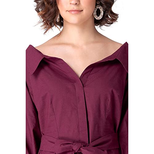 Image of FabAlley Women's Cotton Mini Casual Dress