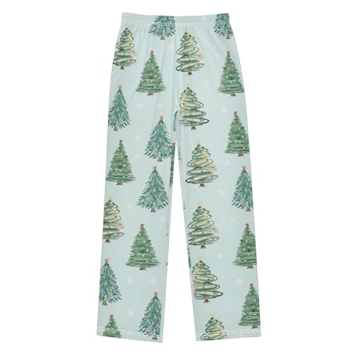 Boys' Pants Christmas Xmas Tree Long Bottoms Jogger Pants Elastic Waist Trousers with Pockets S-XL