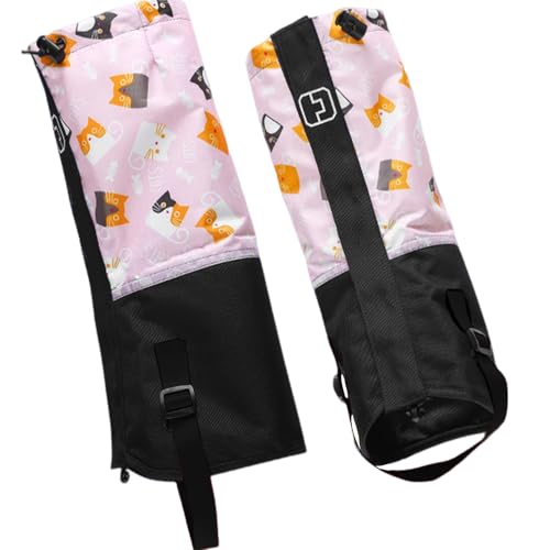Polainas de pierna para niños, polainas de pierna para exteriores, fundas para botas de nieve para niños, protectores ajustables para adolescentes, niños, jóvenes, niñas, camping al aire libre, granja