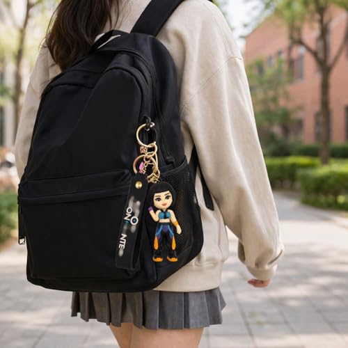 Image of Wanna Party Korean Pop Deemon Hunterz Cartoon Keychains, Zoey Keychain for Boys and Girls, Cute Backpack Key Chain Accessories Wristlet chain Return Gift Items for Boys & Girls