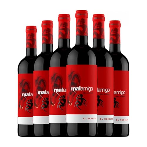 Malamigo El Rebelde Joven 75 cl Vino tinto (Caja de 6 Botellas de 75 cl)