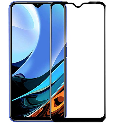Image of Tempered Glass Screen Protector Compatible For Redmi Mi 9 Power Full Screen Coverage (Except Edge to Edge) and Free Complete Easy Installation kit.