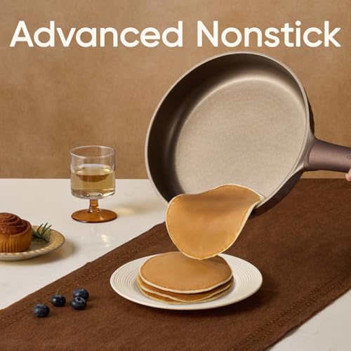 Image of CAROTE Pots and Pans Set Non Stick, Cookware Sets Nonstick 21 pcs Kitchen Pot & Pan, Induction cookwasre Compatible with Crepe Frying Pan PFOA /PFOSFree