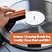 Vinyl Record Cleaning Kit, Bettoor 3-in-1 Record Cleaner, Clean Brush for Vinyl Record, Includes Velvet Brush, Microfiber Brush, Stylus Brush & Storage Pouch