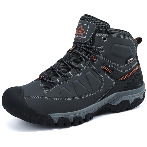 AX BOXING Scarpe Uomo Invernali Caldo Fodera Stivali Antiscivolo Scarponcini Uomo Invernali Scarpe...