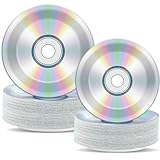 CHUNNIN 100pcs CD Paper Plates 90's Party Plates 7in and 9in Retro 90s Theme Party Decorations 1990's Supplies 90s Birthday Disc for Back to The 90's Throwback Music Supplies Favors