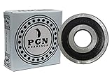 (4 Pack) PGN 6200-2RS Sealed Ball Bearing - C3-10x30x9 - Lubricated - Chrome Steel