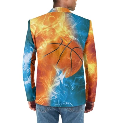 Men's Casual Suit Blazer Jackets Lightweight Sports Coats One Button for Prom Wedding Party Dinner2