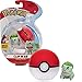 Bandai Clip 'N' Go-1 Poké Ball + 1 Figurine 5 cm Bulbizarre (Bulbasaur) -Accessoire pour se déguiser en Dresseur Pokémon, JW0146