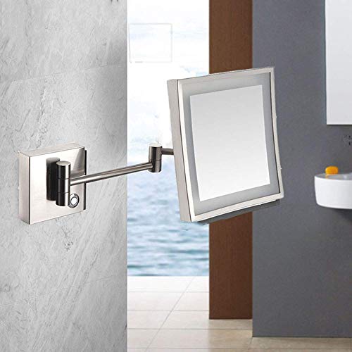 Miroir de maquillage mural pivotant à 360 degrés en finition durable CAMUTO