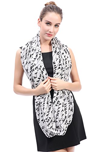 Lina & Lily Bird Print Women's Infinity Scarf Lightweight All Season3