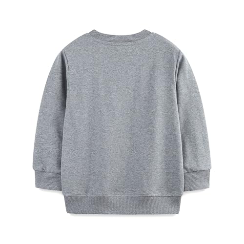 Toddler Sweatshirts,Crewneck Sweatshirt with Rocket Print，Long Sleeve Pullover Crew Neck Tops2