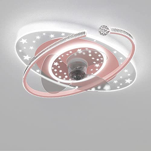 Fandaliers Ventilador De Techo con Control Remoto Luces De Ventilador De Techo De Montaje Empotrado Lámpara De Ventilador LED Regulable De 48 W, Luz De Ventilador De Techo Silencio De 6 Velocidades