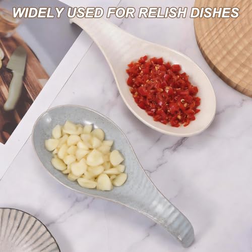 Support de cuillère céramique 9 inch QUARKZMAN repose spatule louche cuisine - 7