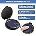 SAYEEC Fingerprint Ink Pad Blue Thumbprint Ink Pad for Office Notary Supplies Identification Security ID Fingerprint Cards, Law Enforcement Fingerprint Kit Thumb Print Ink Pad Stamp Pad (4 Pack)