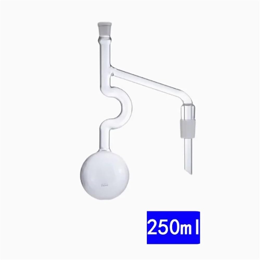 Attrezzature e forniture di laboratorio Pallone di distillazione a pressione in materiale al quarzo da 250 ml, dispositivo misurazione dell'intervallo in vetro