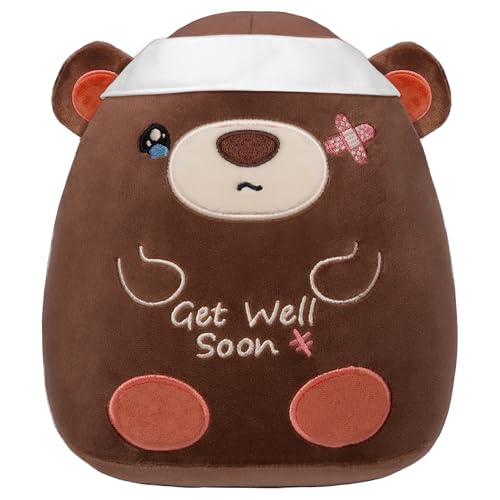 Big Sister Plush Toy: 8-Inch I'm The Big Sister Bear with Pink Bow Stuffed Animal Cute Soft Plushie Pillows Christmas, New Sibling Gifts for Girls Kids