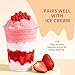Soeos Strawberry + Mango Popping Boba, 1.2lbs (550g), Pack of 2, Bursting Fruit Flavor Pearls for Bubble Tea/Desserts/Drinks/Cocktail/Ice Cream/Cake Topping