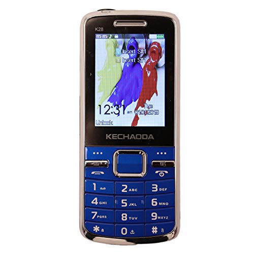 Image of KECHAODA K28 Basic Feature Mobile Phone with Dual SIM, 2.4 inch Display - Blue