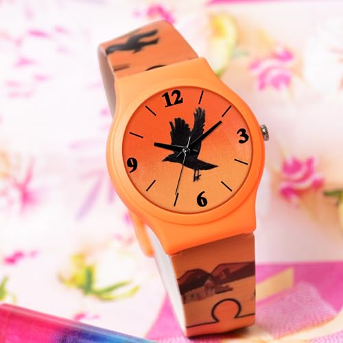 Image of Acnos Character Kid's Happy Colorful Water-Resistant Durable Watch for Boys Kids Boy with Fun Designs Adjustable Strap Positive Messages Watch for Kids