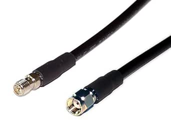 MPD Digital I LMR240 Coaxial Cable I SMA Male to SMA Female Connectors I Low Loss RF Coax I CB, Ham Radio, Transmitters, Antenna I 15 FT