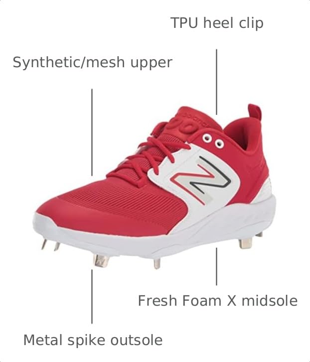 Image of New Balance Men's Fresh Foam X 3000 V6 Metal Baseball Shoes