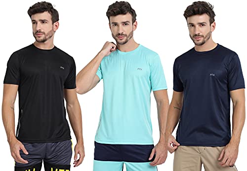 Image of FTX Men's Dri-Fit Round Neck T-Shirt Combo - Pack of 3 (723)