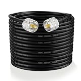 Superbat Câble RG8X CB 15m UHF PL259 Mâle vers Mâle 50 ohms Faible Perte pour Radio HAM et...