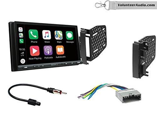 Sony XAV-AX5000 Double Din Radio Install Kit With Apple CarPlay, Android Auto, Sirius