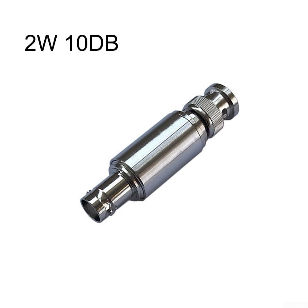 Attenuatore fisso RF, 2 W BNC-JK maschio a femmina attenuatore coassiale DC Block connettore di attenuazione fisso (10DB)