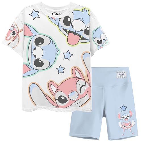 Image of Disney Lilo & Stitch Girls T-Shirt & Shorts Set, Sizes 4-16