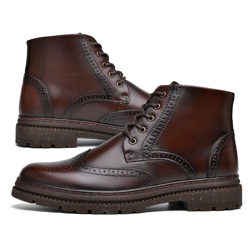 Arkbird Mens Oxford Dress Boots Fashion Casual Genuine Leather Brogue Chukka Ankle Boot for Men2